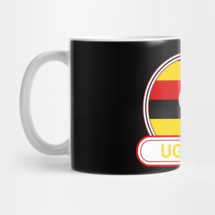 Uganda Country Badge - Uganda Flag Mug